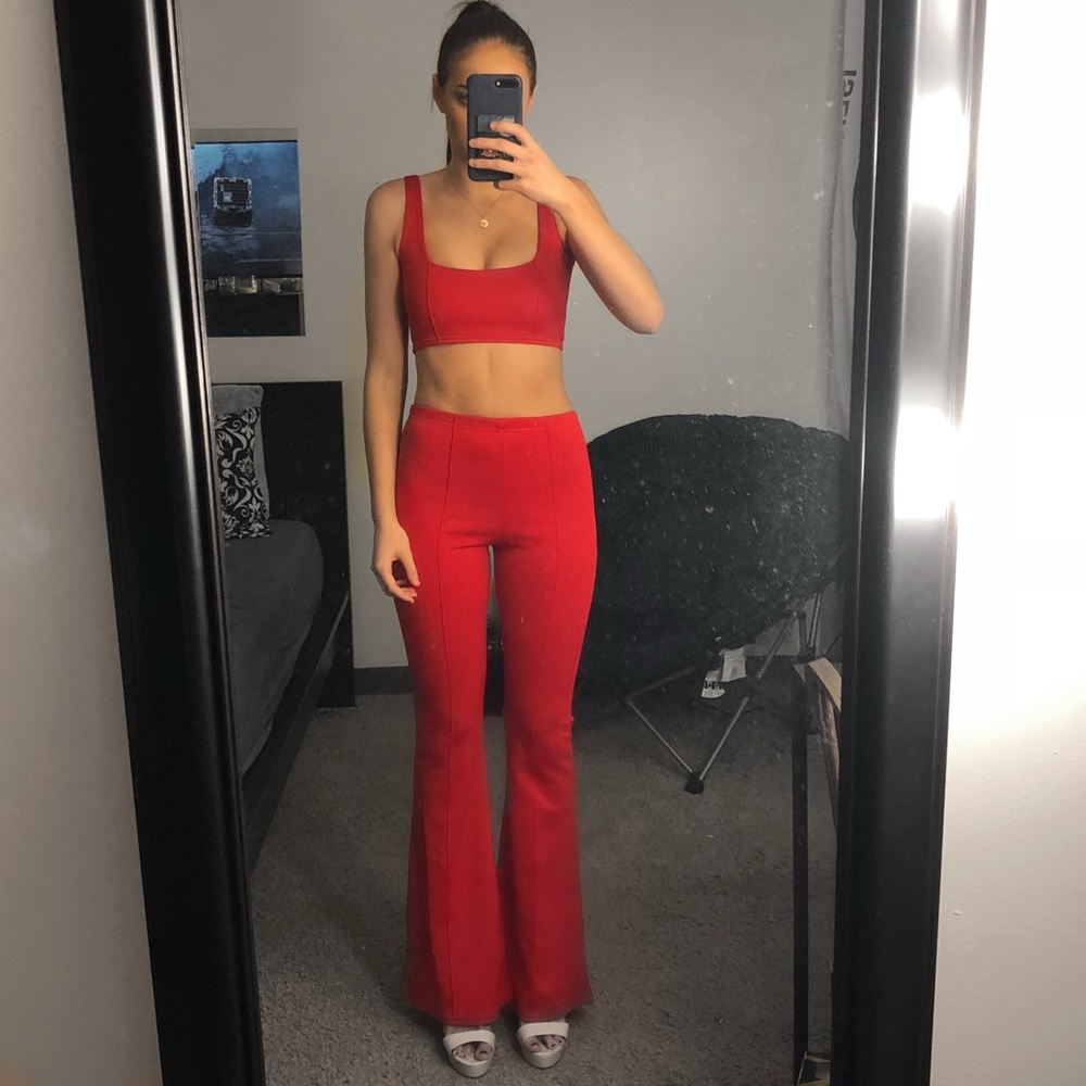 Red Two Piece Set